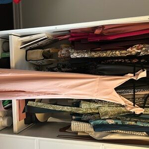 Blush Showpo ruffle gown